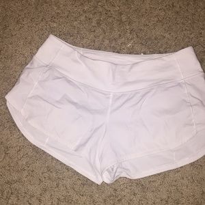 Lululemon white shorts size 4